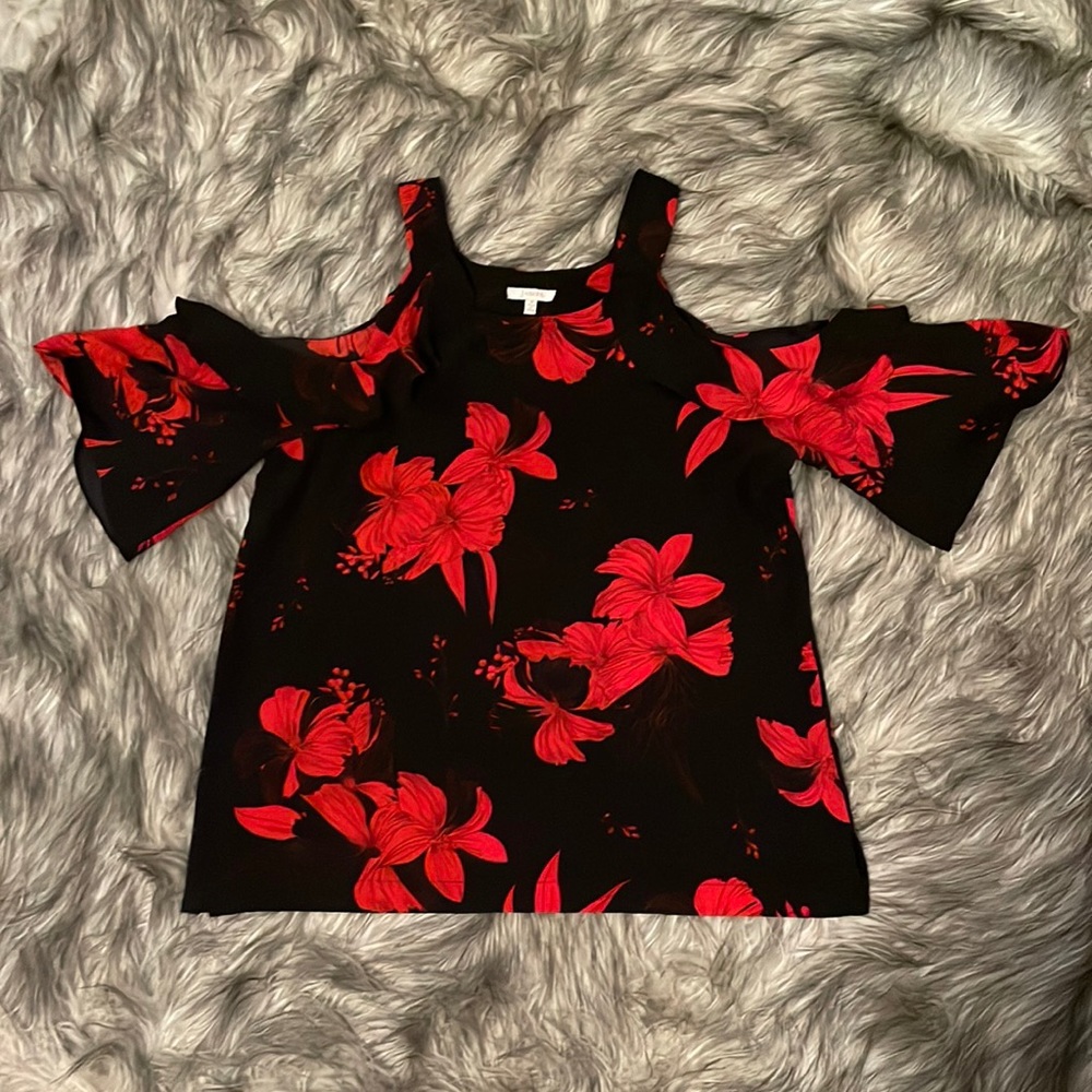 Cold shoulder blouse